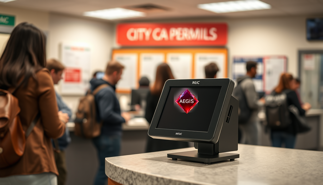 Aegis protecting a licensing and permits workstation